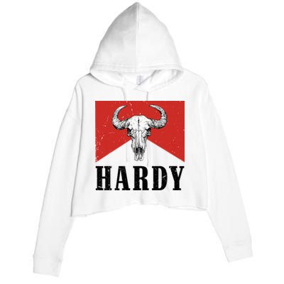H.A.R.D.Y Last Name H.A.R.D.Y Family Western Style Crop Fleece Hoodie