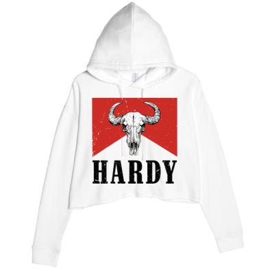 H.A.R.D.Y Last Name H.A.R.D.Y Family Western Style Crop Fleece Hoodie