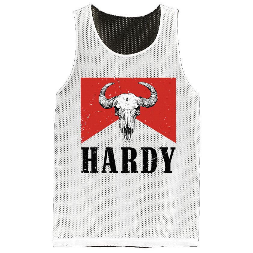H.A.R.D.Y Last Name H.A.R.D.Y Family Western Style Mesh Reversible Basketball Jersey Tank