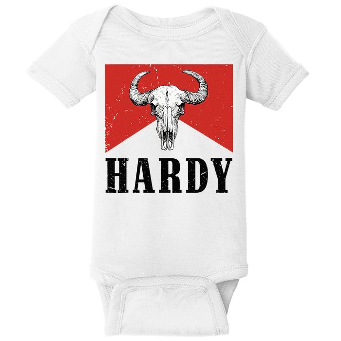 H.A.R.D.Y Last Name H.A.R.D.Y Family Western Style Baby Bodysuit