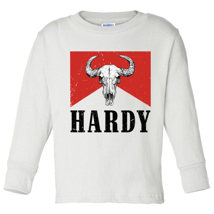 H.A.R.D.Y Last Name H.A.R.D.Y Family Western Style Toddler Long Sleeve Shirt