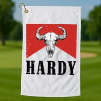 H.A.R.D.Y Last Name H.A.R.D.Y Family Western Style Golf Towel