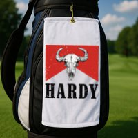 H.A.R.D.Y Last Name H.A.R.D.Y Family Western Style Golf Towel