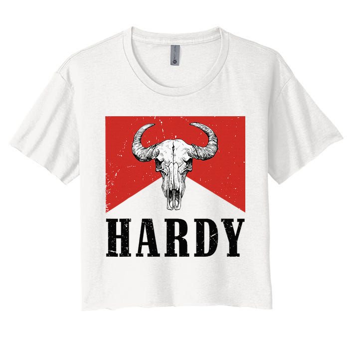H.A.R.D.Y Last Name H.A.R.D.Y Family Western Style Crop Top