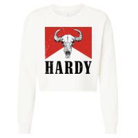 H.A.R.D.Y Last Name H.A.R.D.Y Family Western Style Cropped Pullover Crew