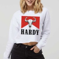 H.A.R.D.Y Last Name H.A.R.D.Y Family Western Style Cropped Pullover Crew
