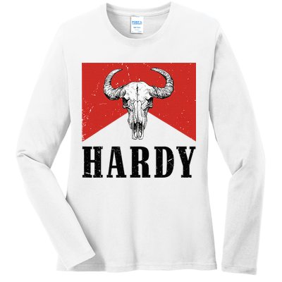 H.A.R.D.Y Last Name H.A.R.D.Y Family Western Style Ladies Long Sleeve Shirt