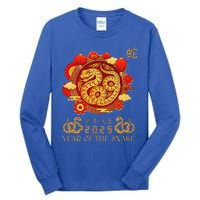 Happy Lunar New Year 2025 Year Of The Snake Zodiac Sign Tall Long Sleeve T-Shirt