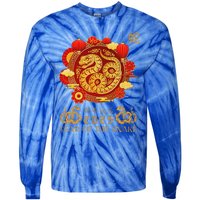 Happy Lunar New Year 2025 Year Of The Snake Zodiac Sign Tie-Dye Long Sleeve Shirt