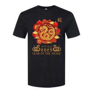 Happy Lunar New Year 2025 Year Of The Snake Zodiac Sign Softstyle CVC T-Shirt