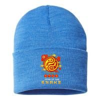 Happy Lunar New Year 2025 Year Of The Snake Zodiac Sign Sustainable Knit Beanie