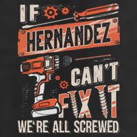 Hernandez Last Name If Hernandez CanT Fix It 7 Panel Mesh Trucker Snapback Hat