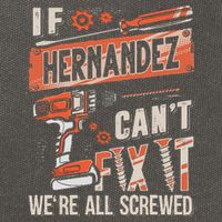 Hernandez Last Name If Hernandez CanT Fix It Cotton Canvas Backpack