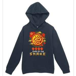 Happy Lunar New Year 2025 Year Of The Snake Zodiac Sign Urban Pullover Hoodie