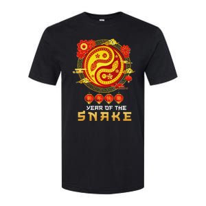 Happy Lunar New Year 2025 Year Of The Snake Zodiac Sign Softstyle CVC T-Shirt