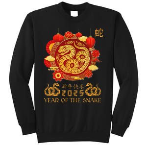 Happy Lunar New Year 2025 Year Of The Snake Zodiac Sign Sweatshirt