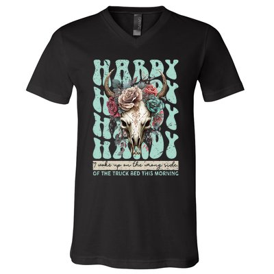 H.A.R.D.Y Last Name Family Reunion Vacation V-Neck T-Shirt