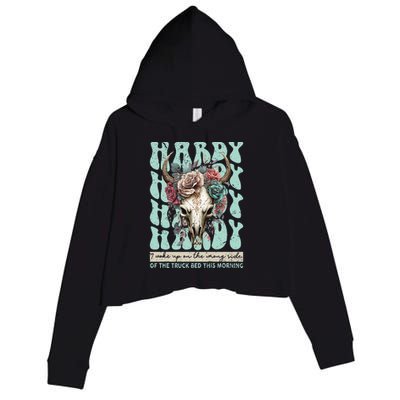 H.A.R.D.Y Last Name Family Reunion Vacation Crop Fleece Hoodie