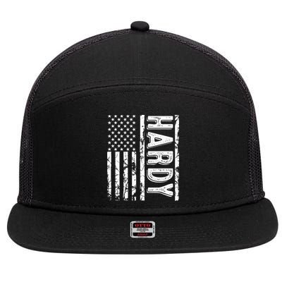 H.A.R.D.Y Last Name Funny Surname Team Family Reunion 7 Panel Mesh Trucker Snapback Hat
