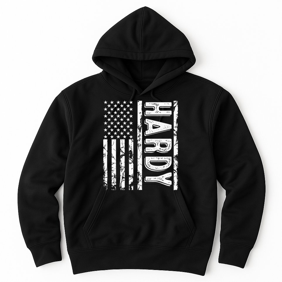 H.A.R.D.Y Last Name Funny Surname Team Family Reunion Hoodie