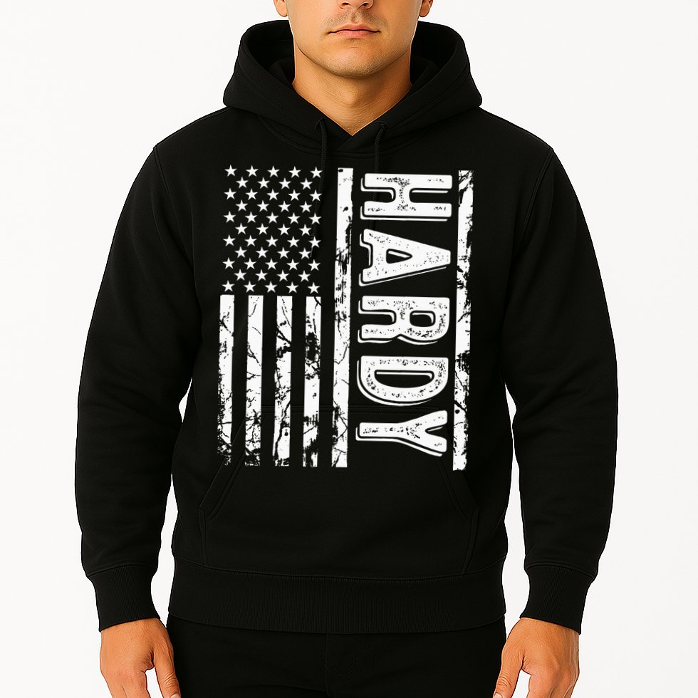 H.A.R.D.Y Last Name Funny Surname Team Family Reunion Hoodie