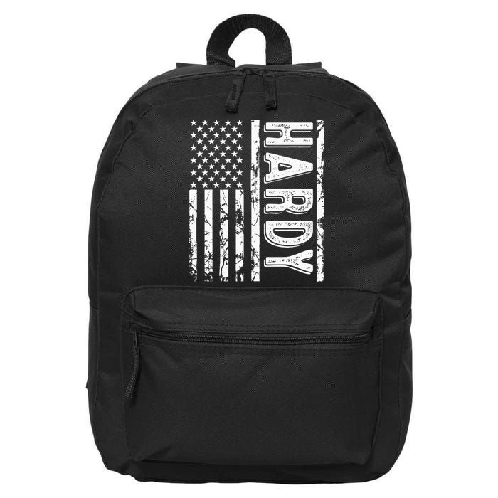 H.A.R.D.Y Last Name Funny Surname Team Family Reunion 16 in Basic Backpack