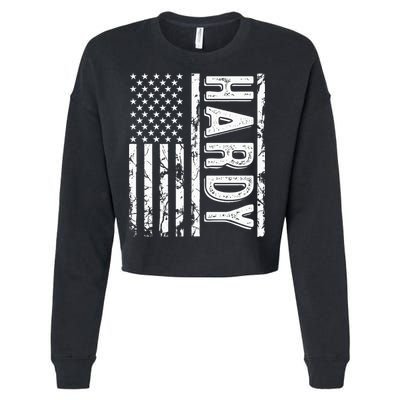 H.A.R.D.Y Last Name Funny Surname Team Family Reunion Cropped Pullover Crew