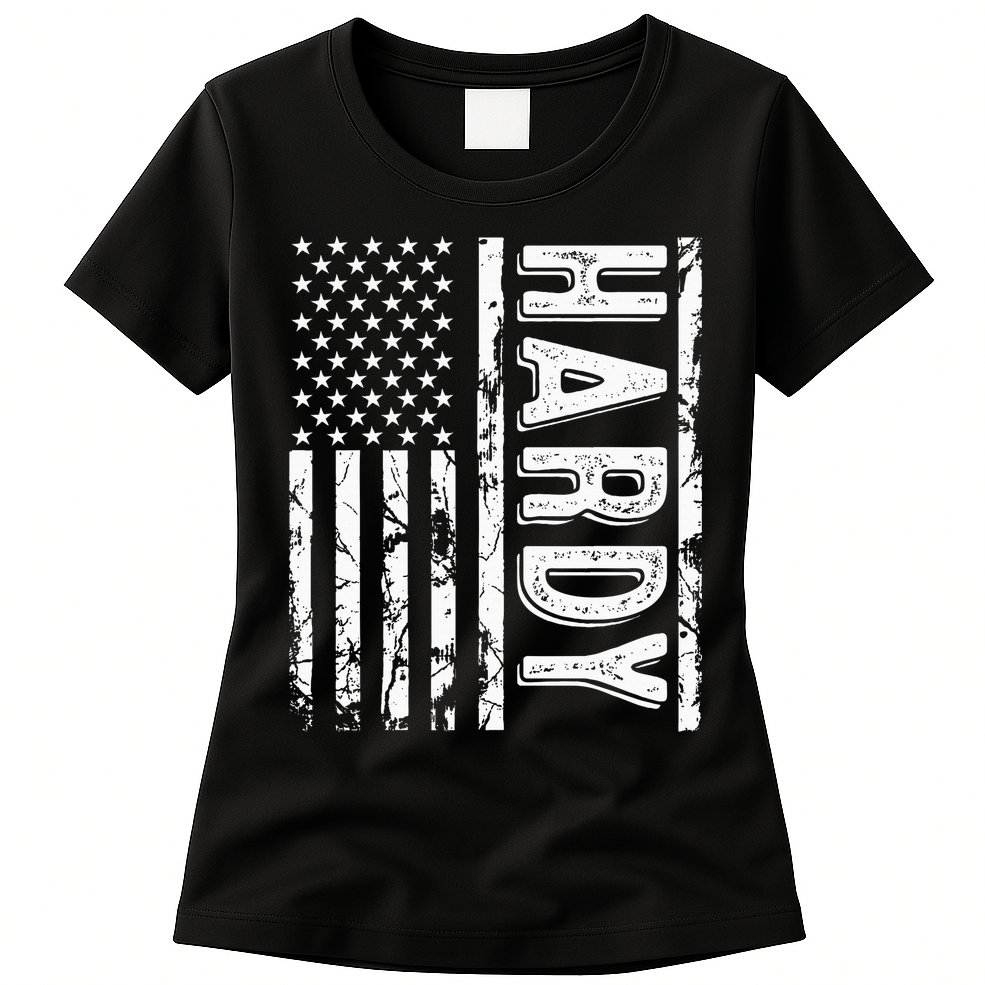 H.A.R.D.Y Last Name Funny Surname Team Family Reunion Womens T-Shirt