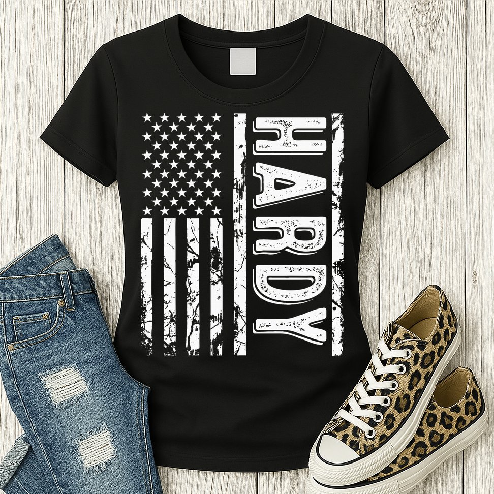 H.A.R.D.Y Last Name Funny Surname Team Family Reunion Womens T-Shirt