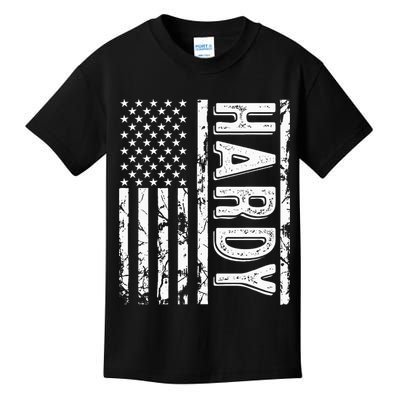 H.A.R.D.Y Last Name Funny Surname Team Family Reunion Kids T-Shirt