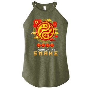 Happy Lunar New Year 2025 Year Of The Snake Zodiac Sign Women's Perfect Tri Rocker Tank