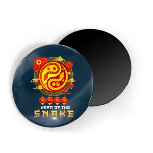 Happy Lunar New Year 2025 Year Of The Snake Zodiac Sign Magnet