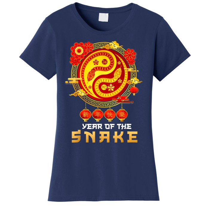 Happy Lunar New Year 2025 Year Of The Snake Zodiac Sign Women's T-Shirt