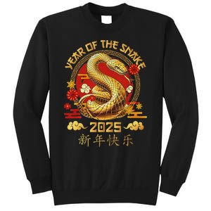 Happy Lunar New Year 2025 Year Of The Snake Zodiac Sign Sweatshirt