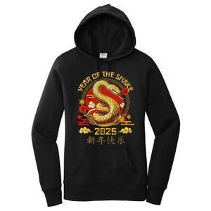 Happy Lunar New Year 2025 Year Of The Snake Zodiac Sign Women's Pullover Hoodie