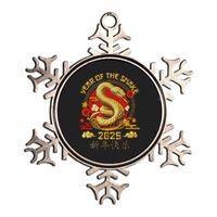 Happy Lunar New Year 2025 Year Of The Snake Zodiac Sign Metallic Star Ornament