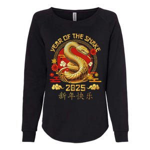 Happy Lunar New Year 2025 Year Of The Snake Zodiac Sign Womens California Wash Sweatshirt