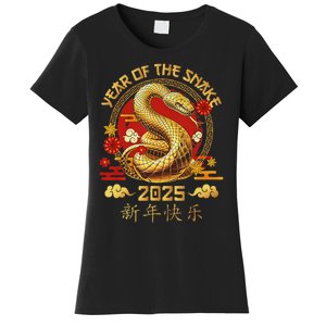 Happy Lunar New Year 2025 Year Of The Snake Zodiac Sign Women's T-Shirt