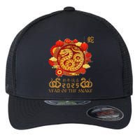 Happy Lunar New Year 2025 Year Of The Snake Zodiac Sign Flexfit Unipanel Trucker Cap