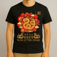 Happy Lunar New Year 2025 Year Of The Snake Zodiac Sign T-Shirt