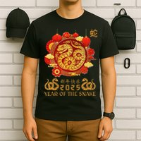Happy Lunar New Year 2025 Year Of The Snake Zodiac Sign T-Shirt