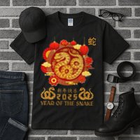 Happy Lunar New Year 2025 Year Of The Snake Zodiac Sign Tall T-Shirt