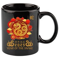 Happy Lunar New Year 2025 Year Of The Snake Zodiac Sign 11oz C Handle Ceramic Mug