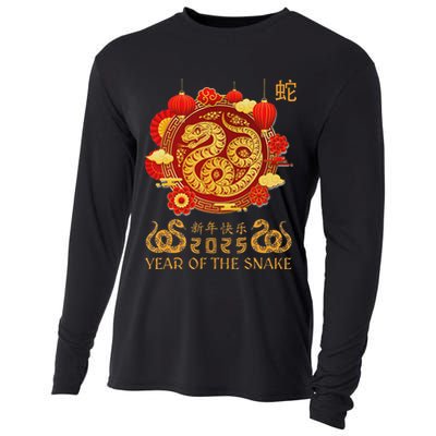 Happy Lunar New Year 2025 Year Of The Snake Zodiac Sign Cooling Performance Long Sleeve Crew