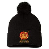 Happy Lunar New Year 2025 Year Of The Snake Zodiac Sign Pom Pom 12in Knit Beanie