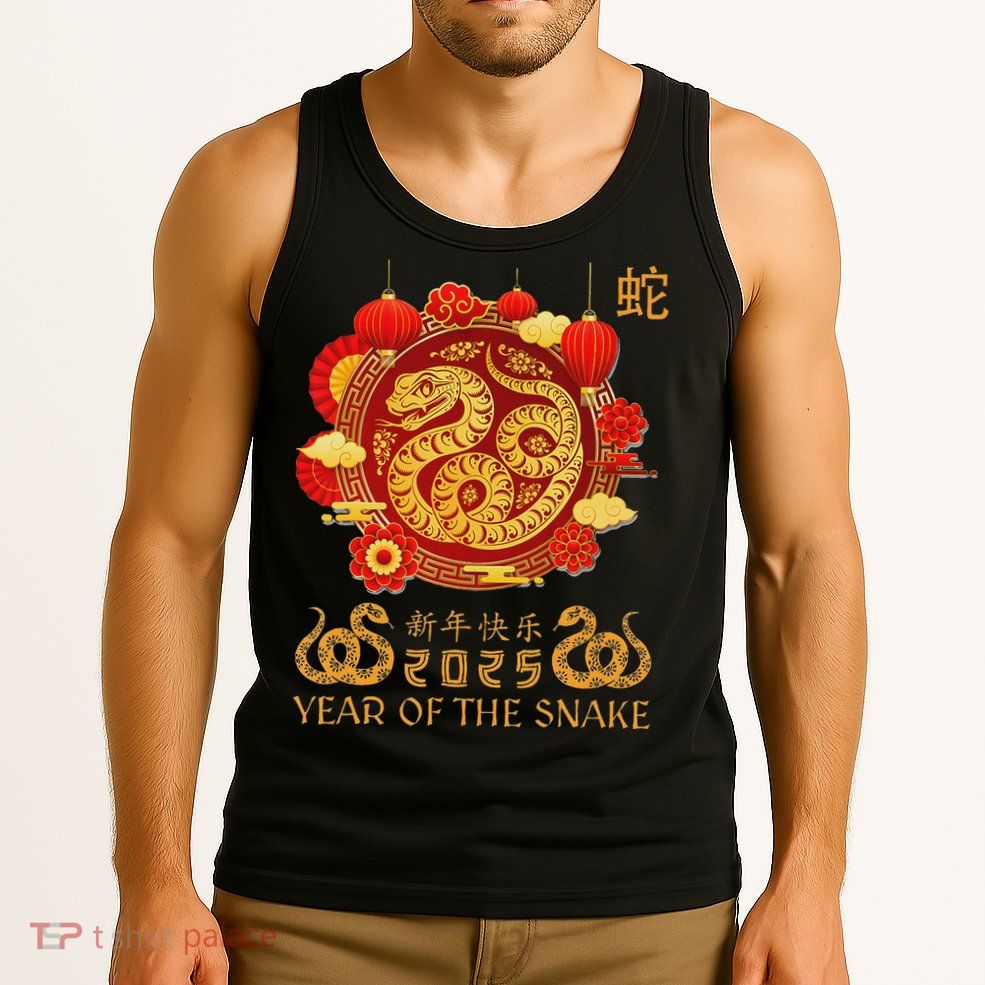 Happy Lunar New Year 2025 Year Of The Snake Zodiac Sign Tank Top