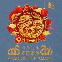 Happy Lunar New Year 2025 Year Of The Snake Zodiac Sign Garment-Dyed Sweatshirt
