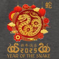 Happy Lunar New Year 2025 Year Of The Snake Zodiac Sign Vector Backpack