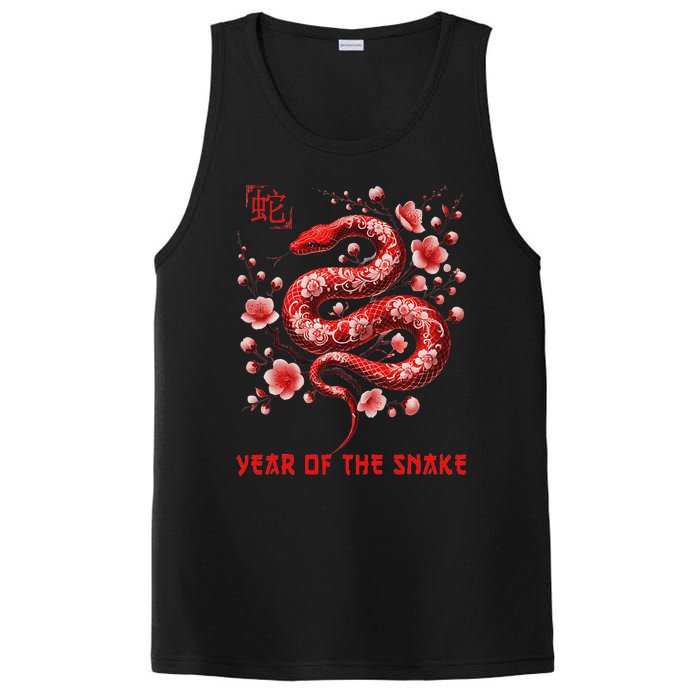 Happy Lunar New Year 2025 Year Of The Snake Zodiac Sign PosiCharge Competitor Tank