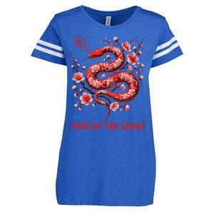 Happy Lunar New Year 2025 Year Of The Snake Zodiac Sign Enza Ladies Jersey Football T-Shirt